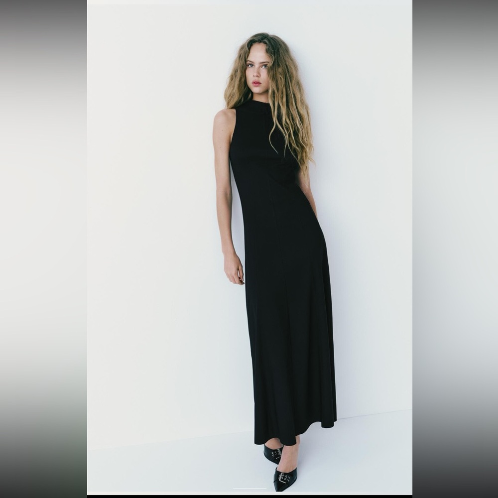 Zara Long Swing Skirt Dress